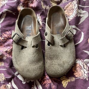 Birkenstock Boston Mules size 38 taupe